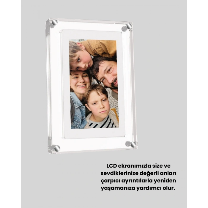 VipMarketim Çift Stereo Hoparlörlü 7 İnç Dijital Fotoğraf Çerçevesi – Zengin Ses Deneyimi