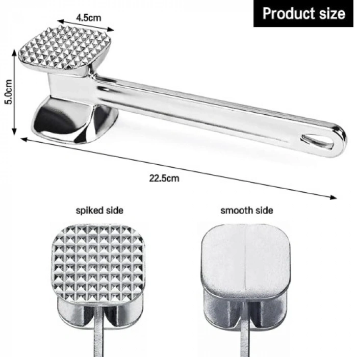 VipMarketim Çift Taraflı Alüminyum Et Dövme Çekici