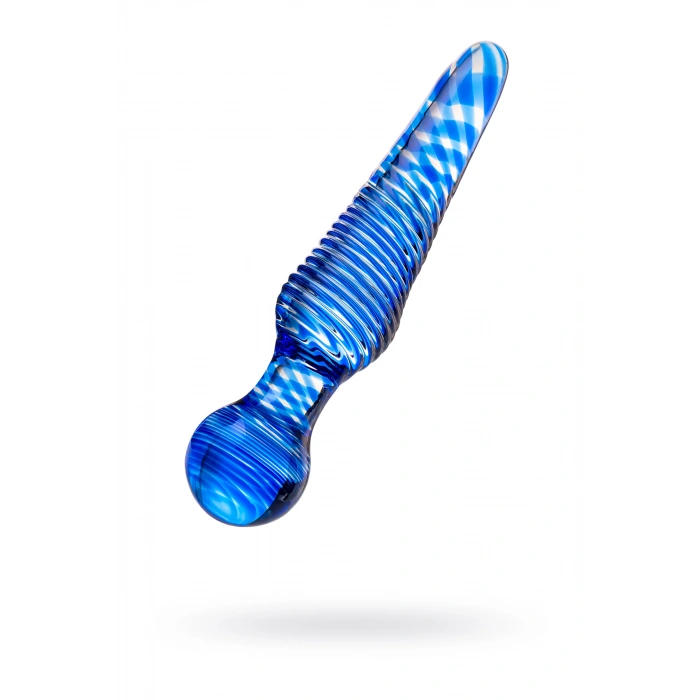 VipMarketim Çift taraflı yapay penis Sexus Glass, cam, mavi, 17 cm