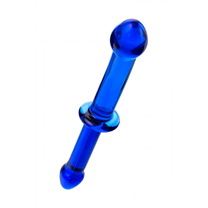 VipMarketim Çift Taraflı Yapay Penis Sexus Glass, Cam, Mavi, 25 Cm