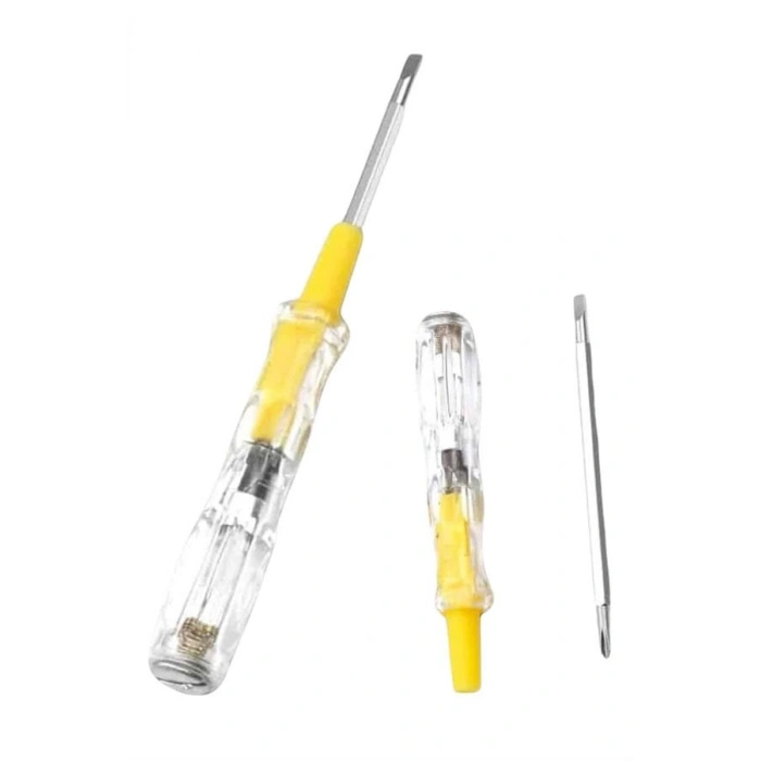 VipMarketim Çift Uçlu Kontrol Kalemi Elektrik Test Kalemi Şeffaf