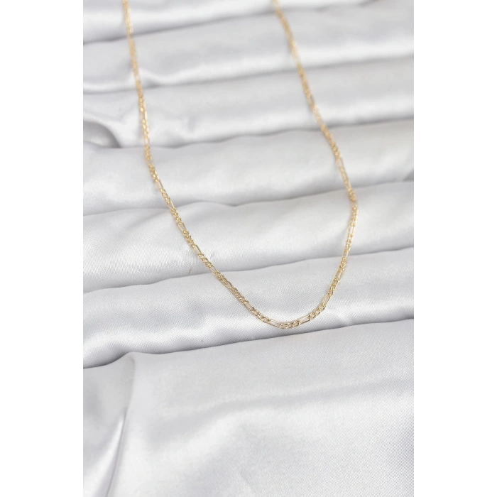 VipMarketim CM 14K Gold Renk 60 cm Zincirli Kadın Kolye 5886