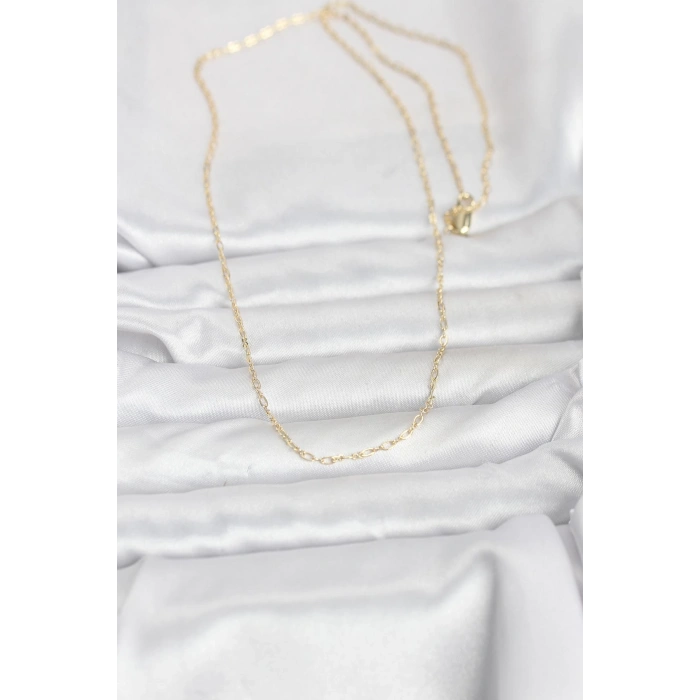 VipMarketim CM 14K Gold Renk 60 cm Zincirli Kadın Kolye 5886