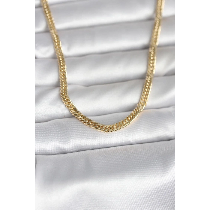 VipMarketim CM 14K Gold Renk Zincir Model 45 cm Kadın Kolye 5886