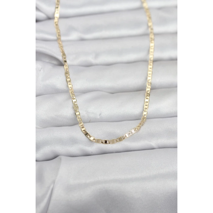 VipMarketim CM 14K Gold Renk Zincir Model 60 cm Kadın Kolye 5886