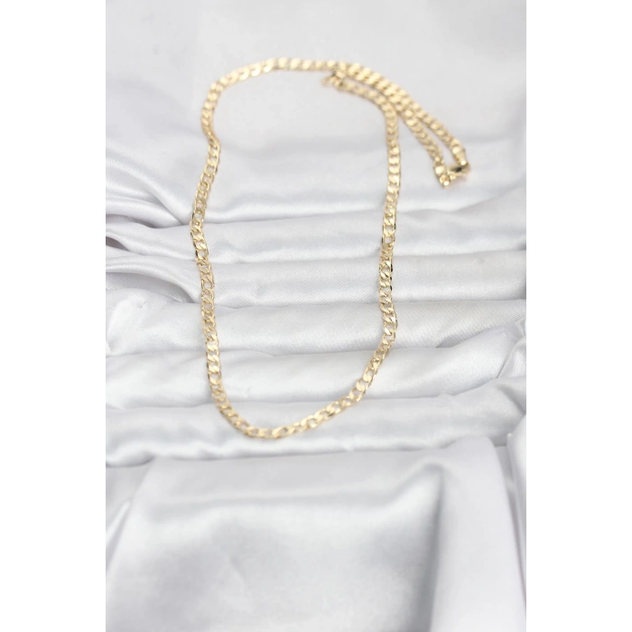 VipMarketim CM 14K Gold Renk Zincir Model 60 cm Kadın Kolye 5886