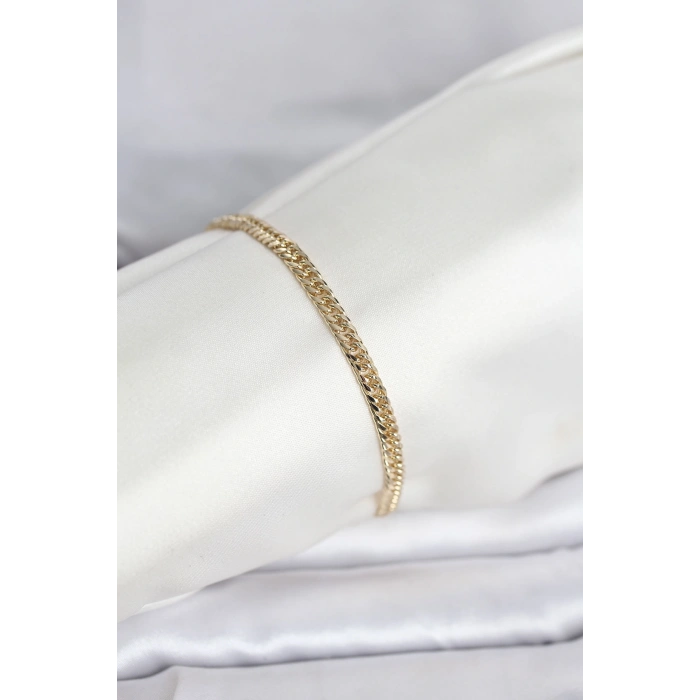 VipMarketim CM 14K Gold Renk Zincir Model Kadın Bileklik 5886