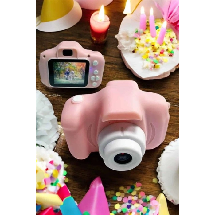 VipMarketim Çocuk Kamerası Profesyonel Hafif Ve Uzun Ömürlü USB Şarjlı 2.0 İnç