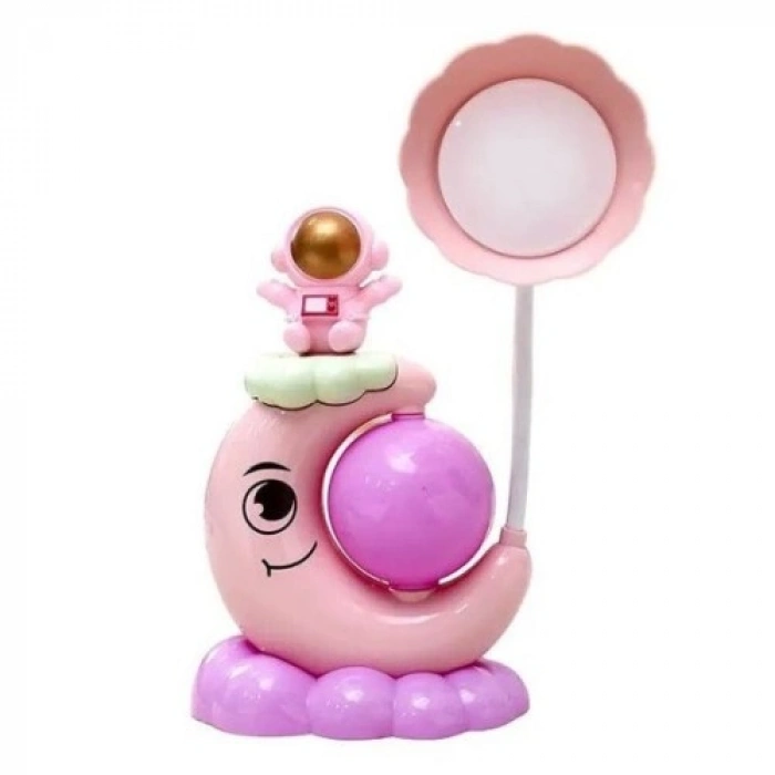 VipMarketim Çocuk Odası Ay ve Astronot Desenli Gece Lambası