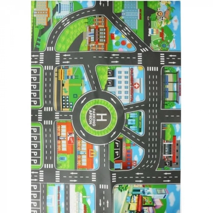 VipMarketim Çocuk Oyun Matı (Mutlu Şehir Hayatı)