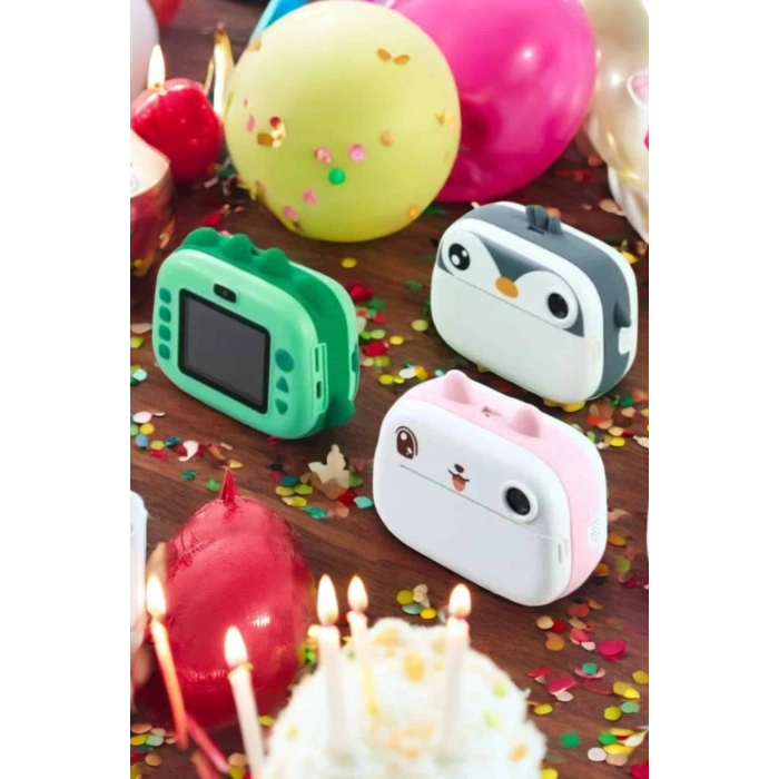 VipMarketim Çocuklar için Fotoğraf Makinesi Anlık Baskı Makinesi HD Görüntü Kalitesi