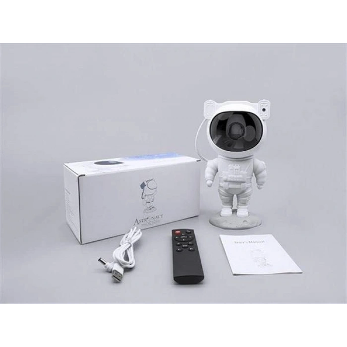 VipMarketim Çocuklara Özel Projeksiyon Astronot Lamba Speaker Sevimli