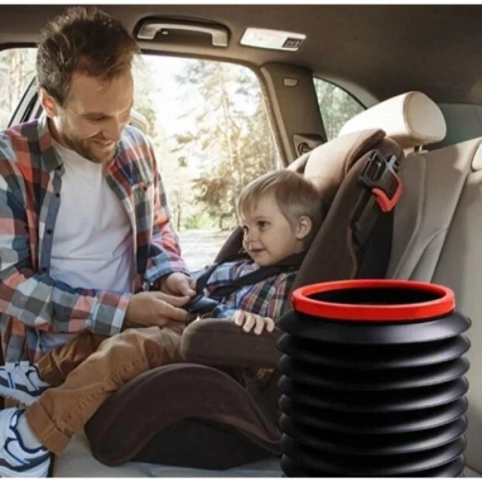 VipMarketim Çok Amaçlı Katlanabilir Araç İçi Kova