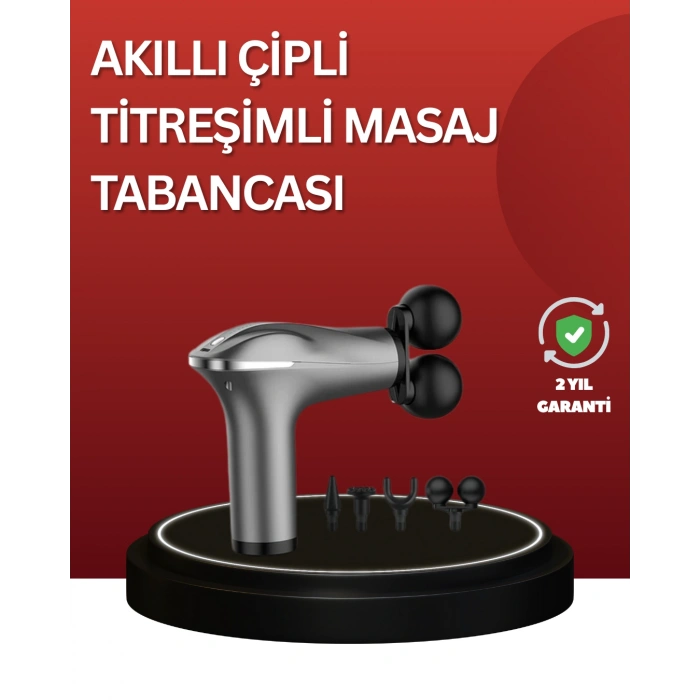 VipMarketim Çok Fonksiyonlu 4 Başlıklı Şarjlı Masaj Aleti Kas Ağrısı Rahatlatıcı