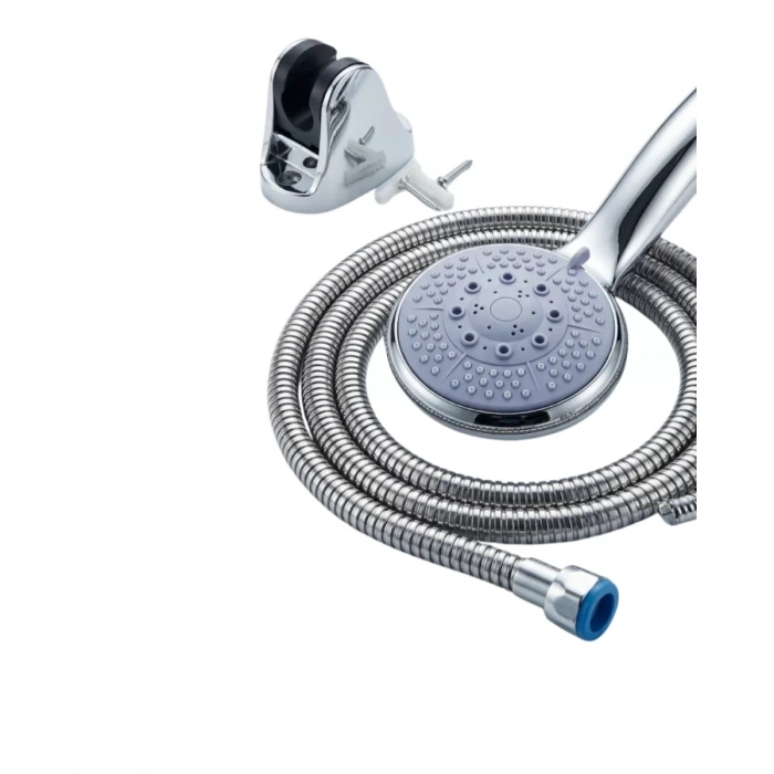 VipMarketim Çok Fonksiyonlu 4 Kademeli El Duşu Seti Spiral Hortumlu Banyo Duş Başlığı