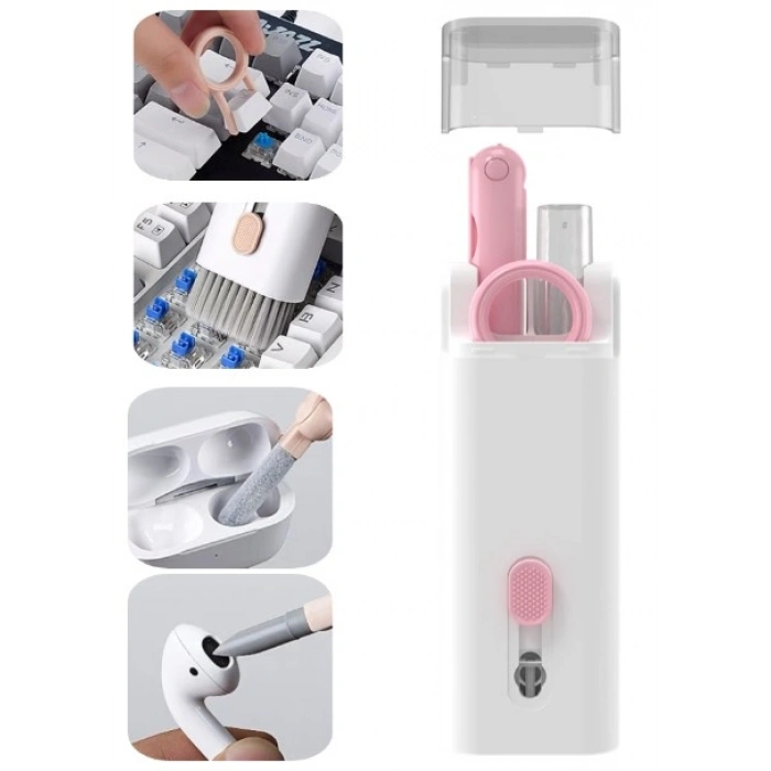 VipMarketim ÇOK FONKSIYONLU 7 IN 1 AIRPODS KLAVYE EKRAN KULAKLIK TEMIZLEME KITI