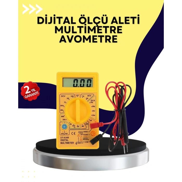 VipMarketim Çok Fonksiyonlu Dijital Multimetre Elektrik Test Cihazı