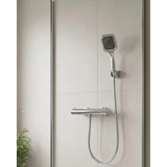 VipMarketim Çok Fonksiyonlu Siyah El Duşu Seti Spiral Hortum ve Duş Askısı Banyo Duş Başlığı