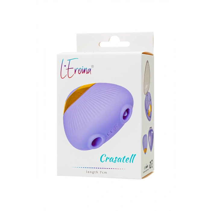 VipMarketim Çok fonksiyonlu vibratör LEroina Crasatell, silikon, lila, 9,5 cm