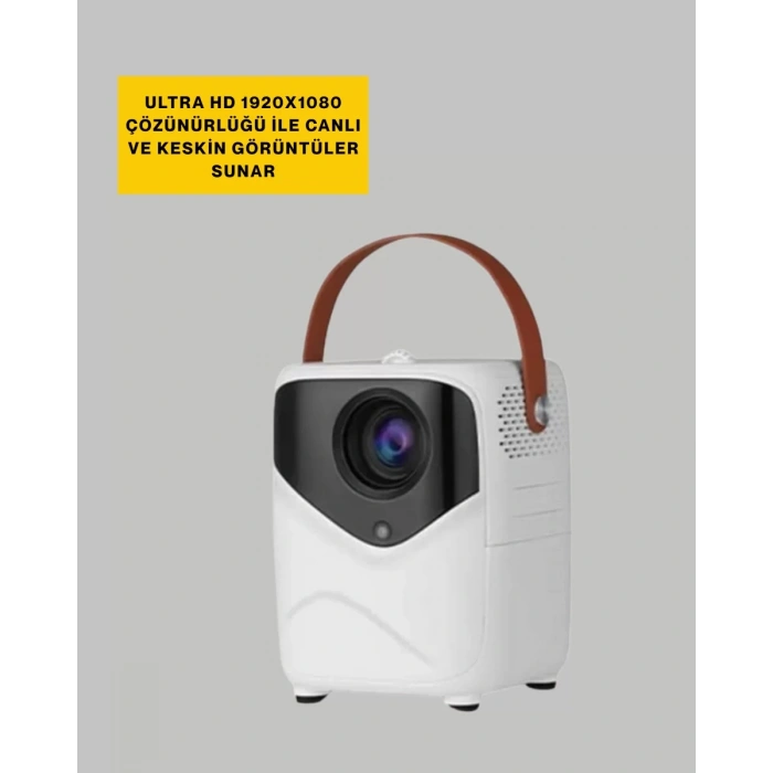 VipMarketim Çoklu Giriş Destekli Projektör – HDMI USB ve Kulaklık Bağlantı Seçenekleriyle Geniş Uyumluluk