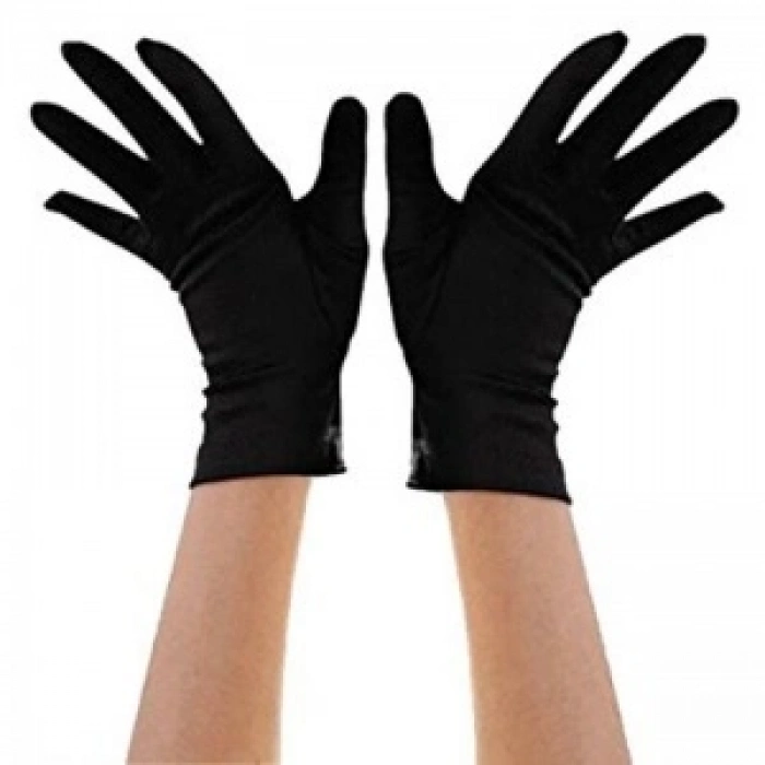 VipMarketim Siyah Renk Kısa Dans Gösteri Eldiveni