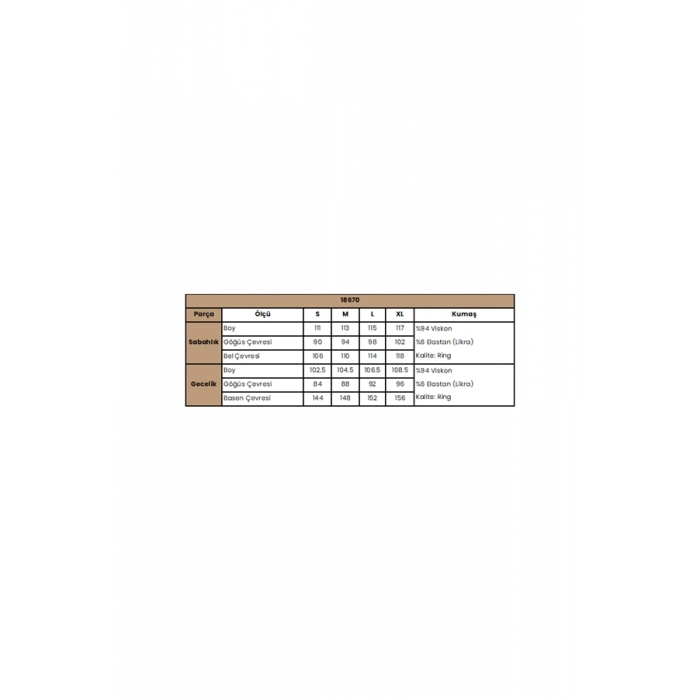 VipMarketim Dantelli Önü Düğmeli Hamile Lohusa Sabahlık Takımı