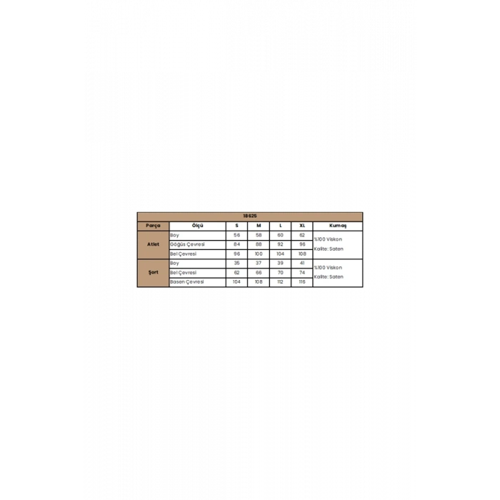 Vipmarketim Dantelli Tüllü Ve Dekolteli Saten Şort Takımı