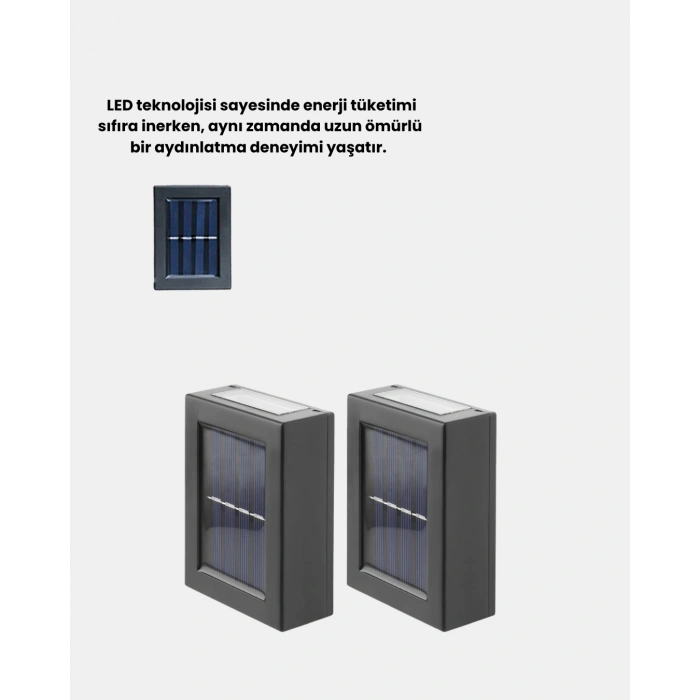 VipMarketim Dayanıklı Solar Aplik Hava Koşullarına Dayanıklı Dış Mekan Işığı