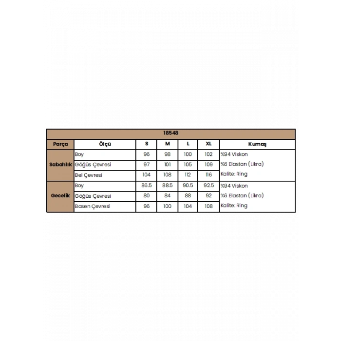 Vipmarketim Dekolteli Yakası Ve Kolu Dantelli Sabahlık Takımı