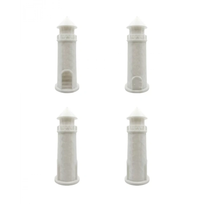 VipMarketim Dekoratif 3D Deniz Feneri Obje Marin Stil Ev Aksesuarı