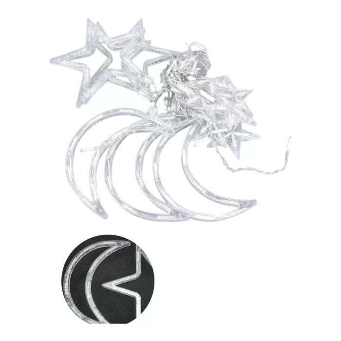 VipMarketim Dekoratif Büyük Ay Yıldız Ramazan Led Işık