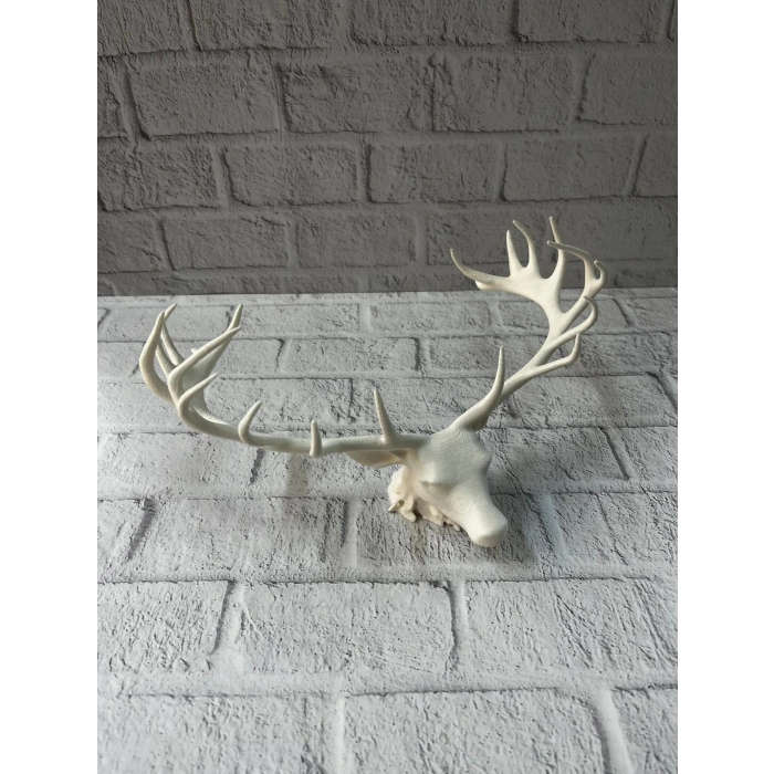 VipMarketim Dekoratif Geyik Başı Heykel 25 cm Modern Minimal Tasarım