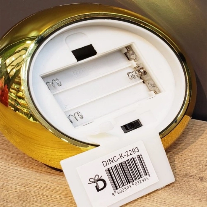 VipMarketim Dekoratif Gold Pilli Mum