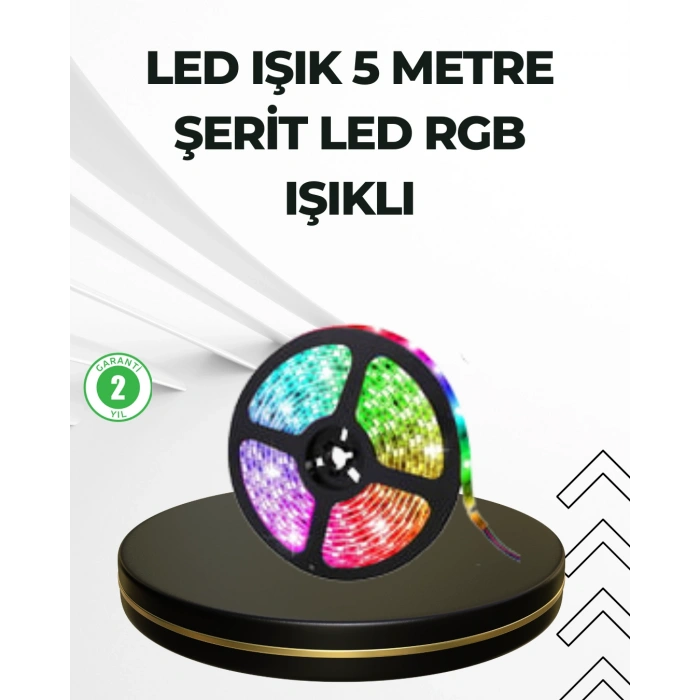 VipMarketim Dekoratif Kumandalı Şerit LED 5 Metre