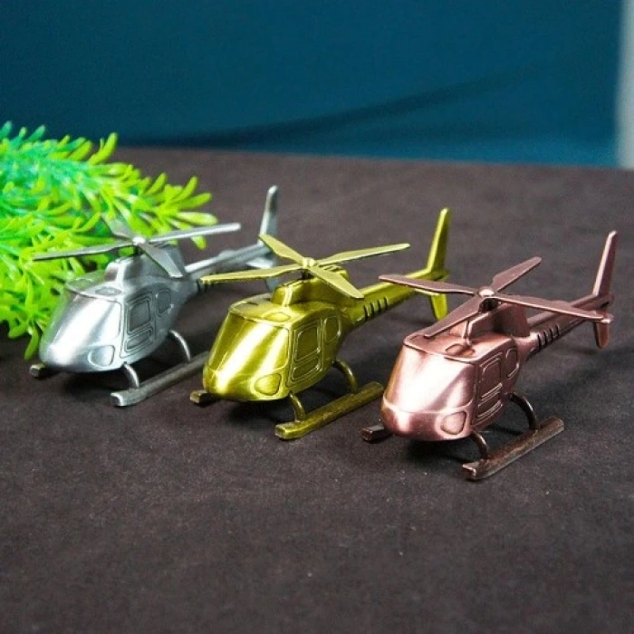 VipMarketim Dekoratif Metal Helikopter