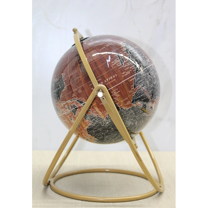 VipMarketim Dekoratif Metal Standlı Dünya Küre - Model 1