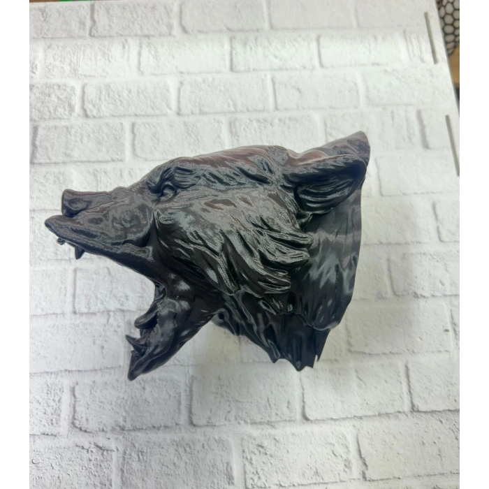 VipMarketim Dekoratif Siyah Ayı Duvar Heykeli Asılabilir Hediyelik 25x19 cm