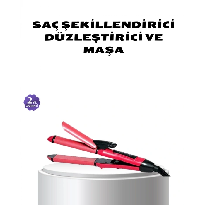 VipMarketim Dereceli Seramik Saç Düzleştirici – 5 Isı Seviyesi 200°C Maksimum Sıcaklık