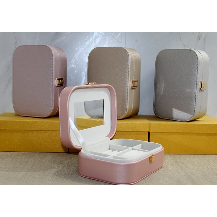 VipMarketim Deri Kaplamalı Makyaj Ve Takı Kutusu