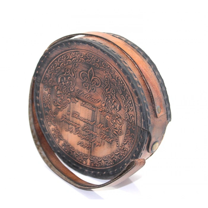 VipMarketim Deri Kılıflı Pirinç Pusula