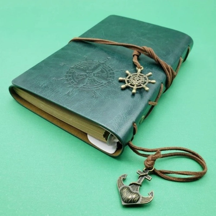 VipMarketim Deri Pusula Defter