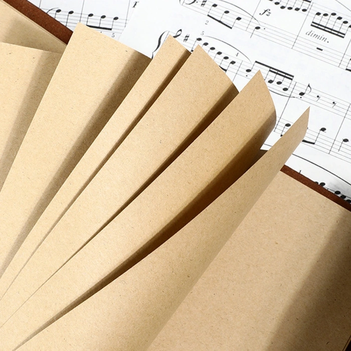 VipMarketim Deri Yaprak Desenli Defter Küçük Boy