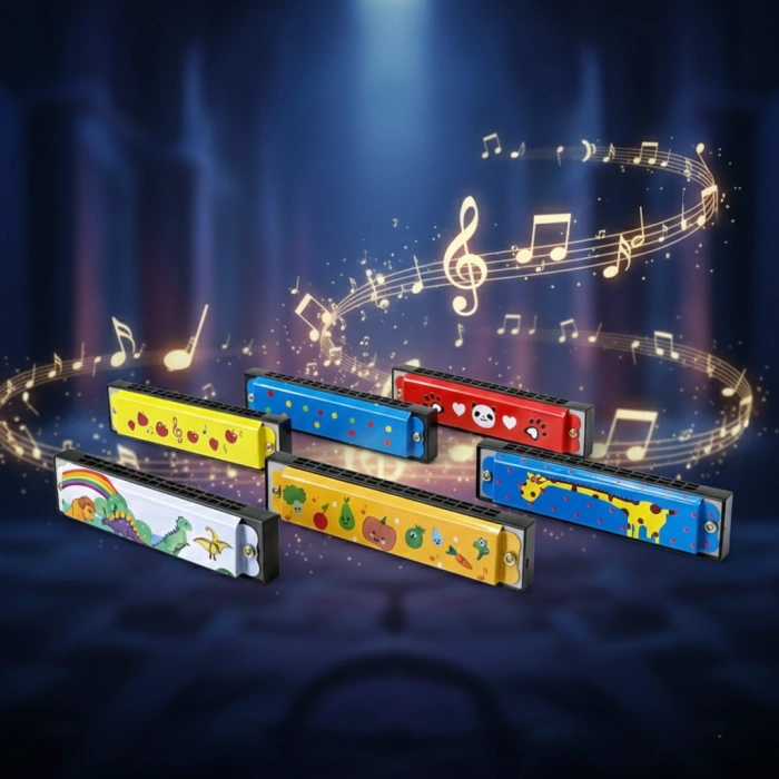 VipMarketim Desenli Metal Mızıka