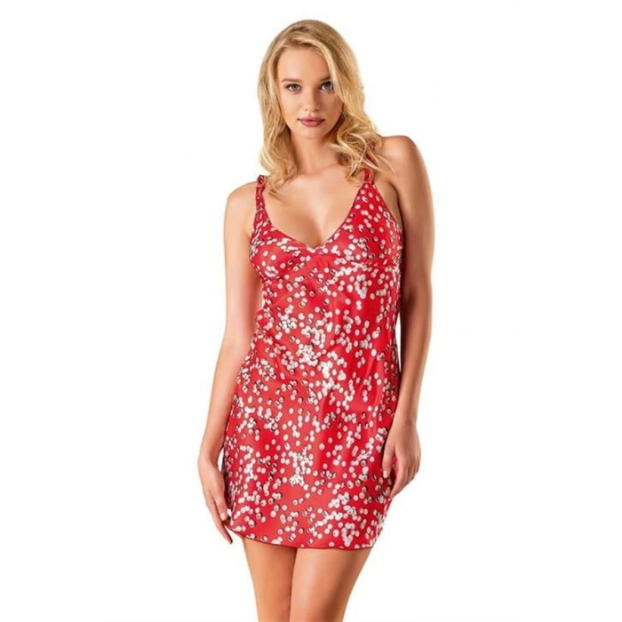 Vipmarketim Desenli Saten Gecelik (kod:8145)