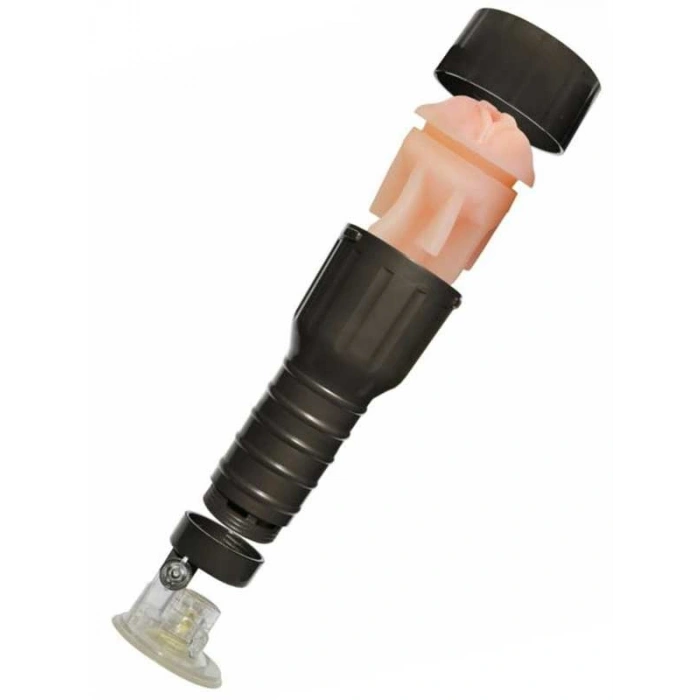 VipMarketim Desire Cup Fener Tipi Vantuzlu Suni Vajina Mastürbatör - Siyah