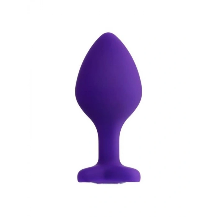 VipMarketim Diamond Heart Anal Plug Mor 8 cm