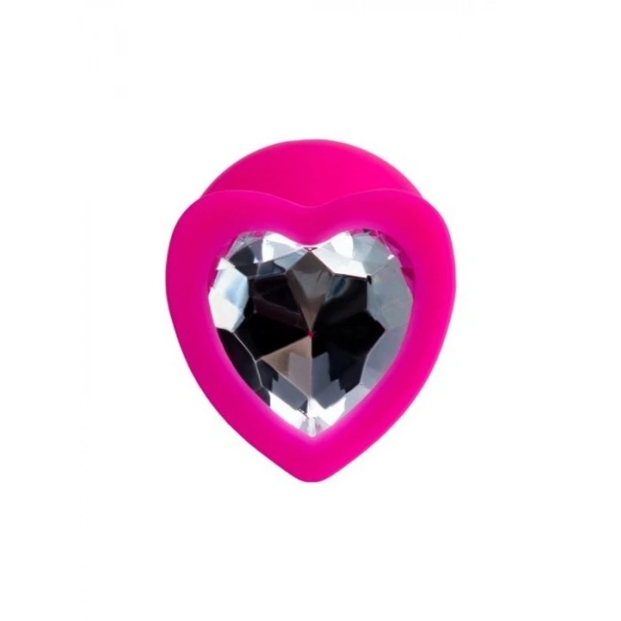 VipMarketim Diamond Heart Anal Plug Pembe 8 cm
