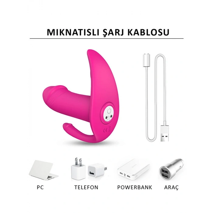 VipMarketim Didi G-Noktası ve Klitoris Emiş Özellikli Kumandalı Vibratör