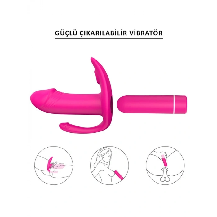 VipMarketim Didi G-Noktası ve Klitoris Emiş Özellikli Kumandalı Vibratör