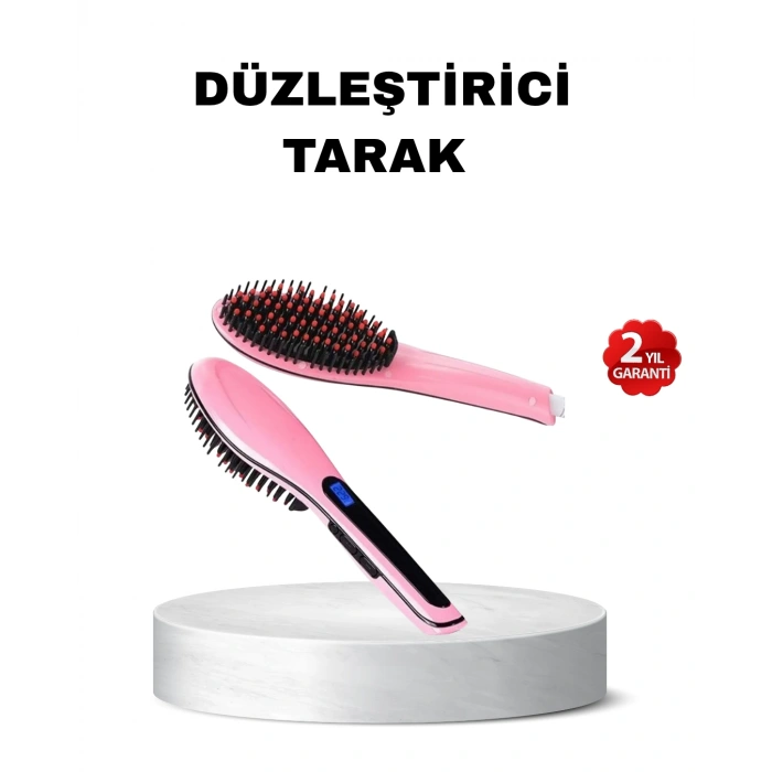 VipMarketim Dijital Ekranlı Seramik Saç Düzleştirici Tarak – 5 Kademeli Isı Ayarı İyon Kontrollü
